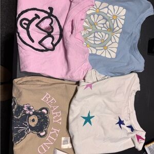 Old Navy Kids Long Sleeve Tees - Pink, Blue, Tan, White